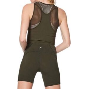 Lululemon Train Times Short 6" Inseam Dark Olive Size 8